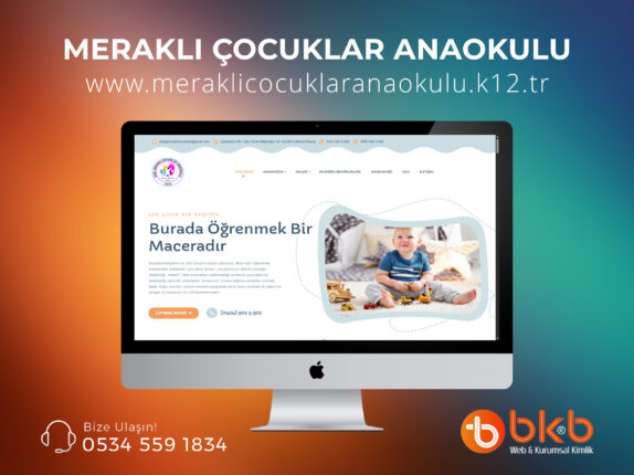 Merakli Cocuklar Anaokulu Web Sitesi